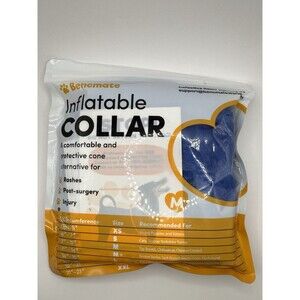 Bencmate Inflatable Pet Collar Medium (7"-11" Neck Circ.) Blue